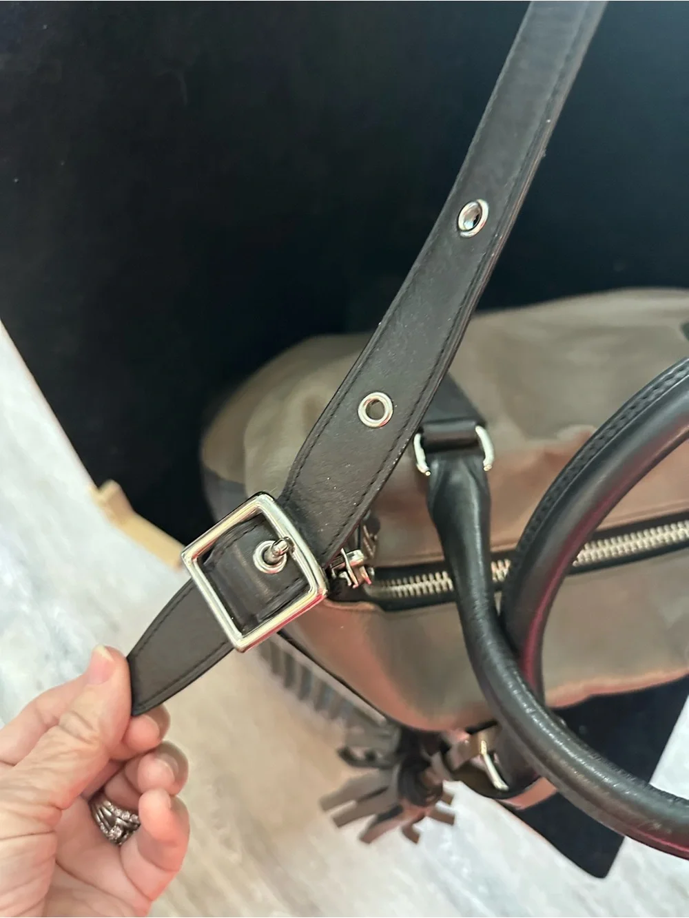 Coach #111 Legacy Colorblock leather Rory satchel